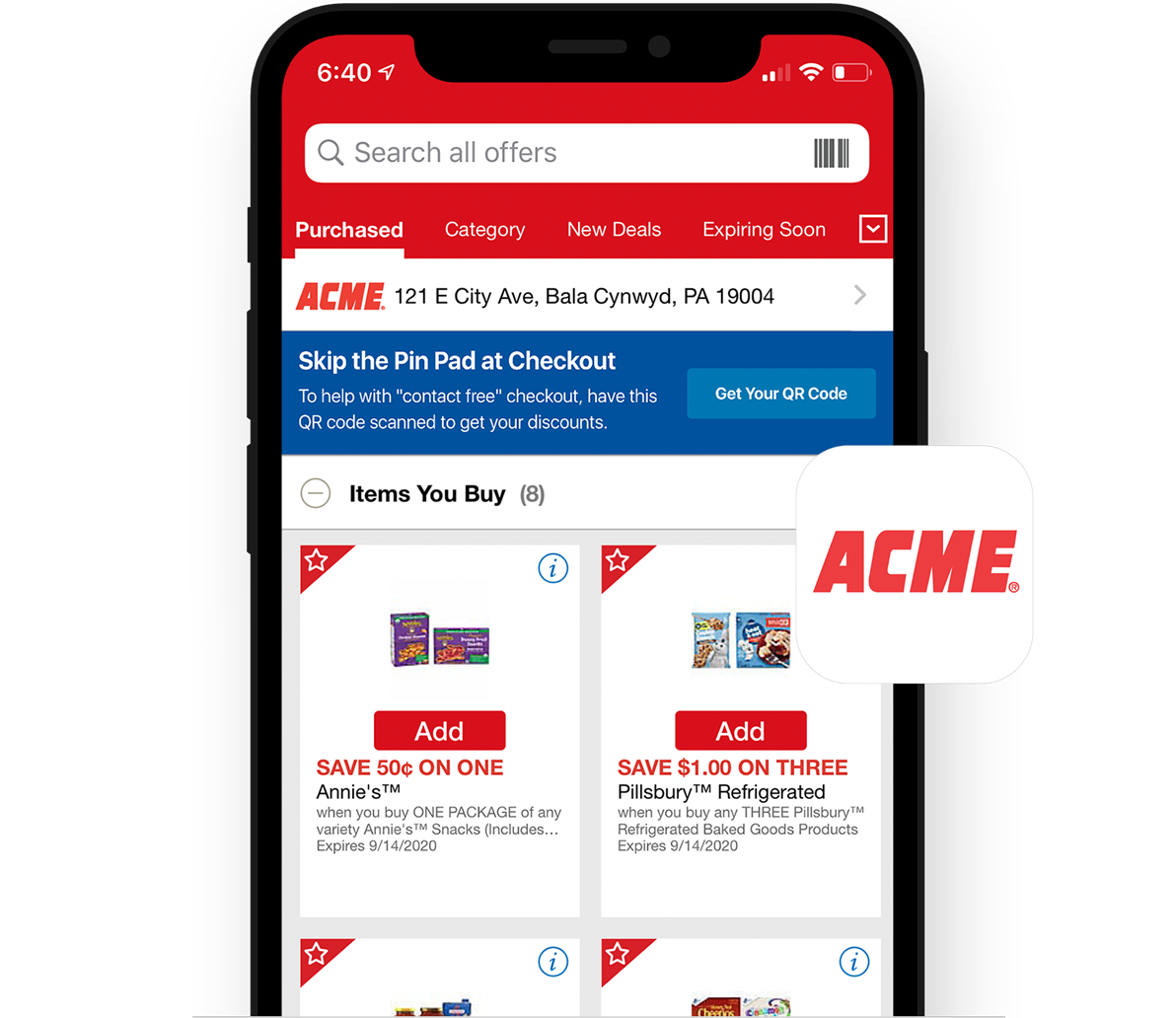 Mobile Apps Acme Markets